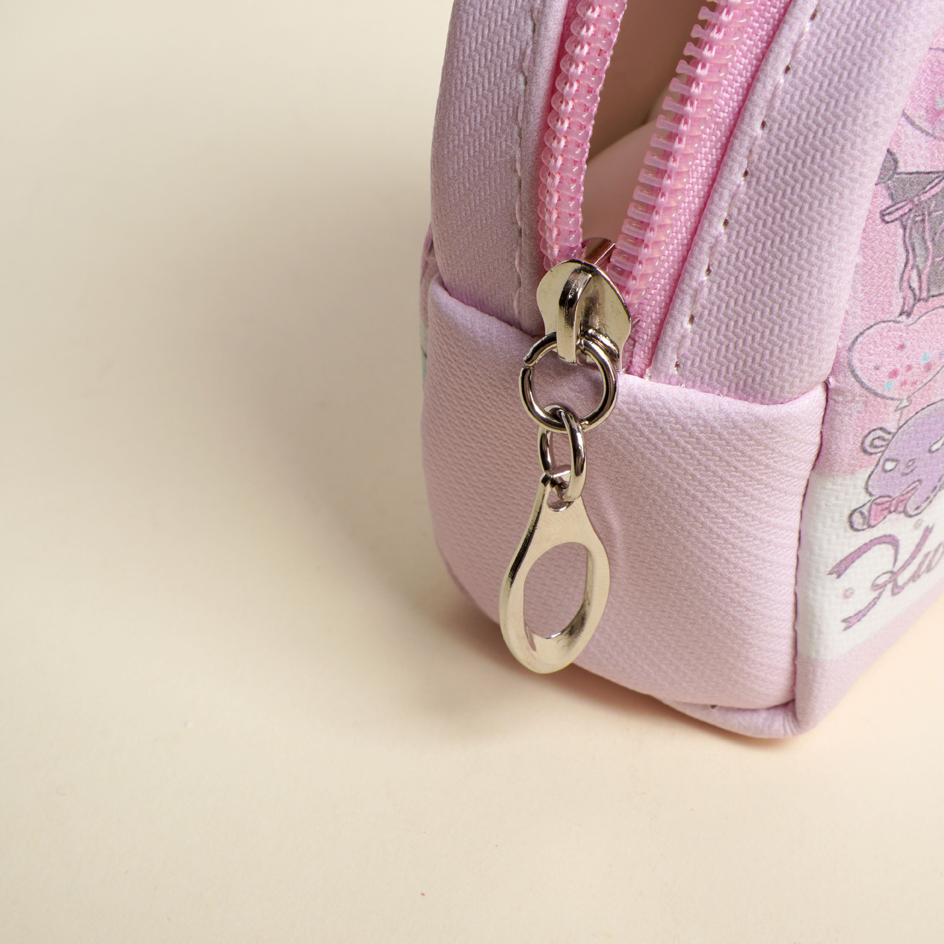 Monedero Mini Animado de Cuero PU Impermeable para Almacenamiento Doméstico