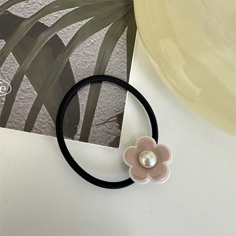 Testa di fiore di perle Fascia per capelli con fiori giapponesi Forcina per capelli Elastico Piccolo copricapo con fiori Corda per capelli elastica alta Fermaglio per capelli Nuovi accessori per capelli_voghion.com