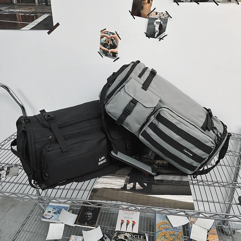 Port Flow Harajuku bolsa de viaje de gran capacidad mochila deportiva separación seca y húmeda mochila de entrenamiento independiente almacén de zapatos