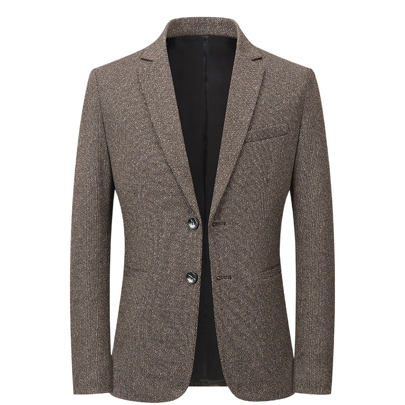 Chaqueta de traje de hombre, chaqueta de hombre, chaqueta de hombre delgada, traje casual, primavera y otoño, ropa de hombre de negocios, bala única, oeste