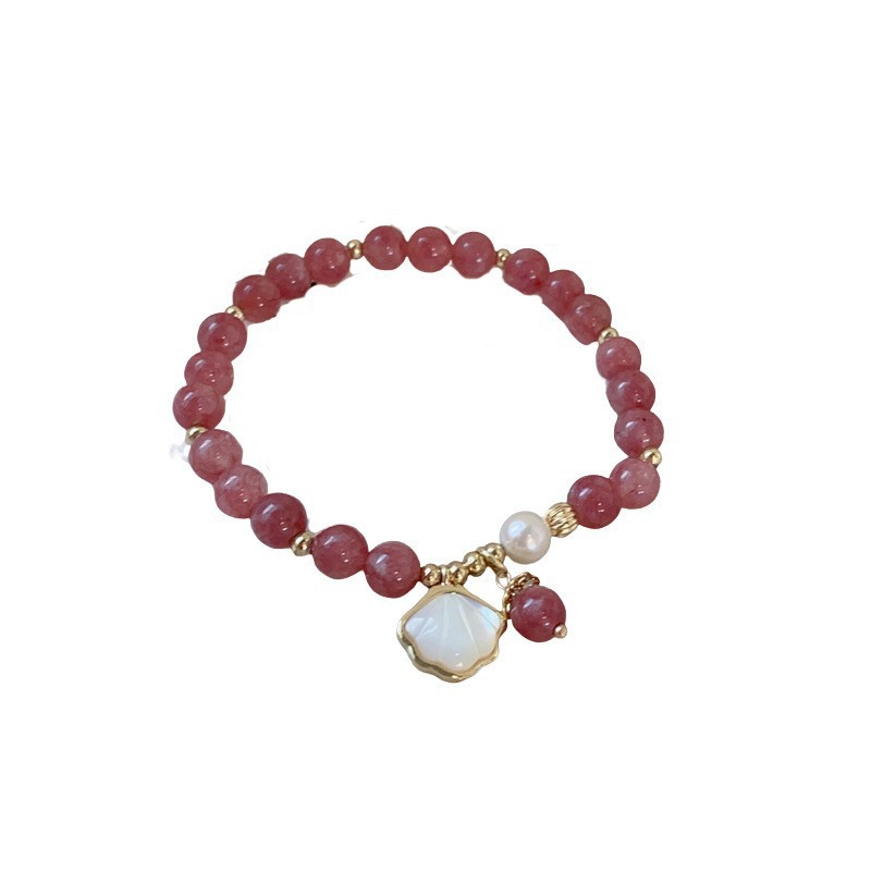 Pequeño Libro Rojo misma pulsera de cuentas de cristal nuevo estilo chino pulsera de temperamento personalizado temperamento femenino pulsera de estilo literario al por mayor