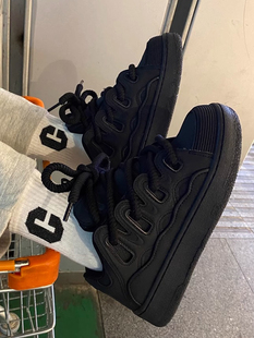 С����Ь��2024�ļ��¿�ٴ�ins������ɫЬ�Ӻ��������H���Ь