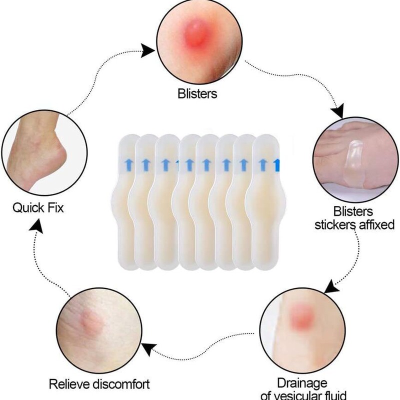 Hydrocolloid Anti-Chafing Foot Patches, Transparent Invisible Heel Blister Patches for High Heels, Long-Lasting Adhesive Heel Pads, Direct from the Factory