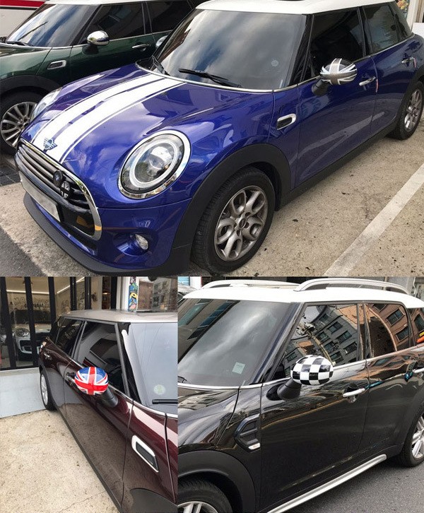 Suitable for Bmw Fans Minii Cooper R55R56R60 Reversing Mirror Rearview Mirror Modified Decorative Sticker Shell