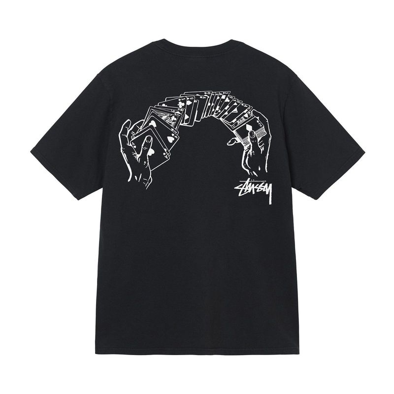 stusy スタッシー 2025年新作 8 男女兼用 半袖Tシャツ 夏 ブラック ホワイト メンズTシャツ ゆったり 230g|undefined