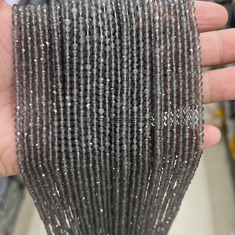 Cut the gray cat eye stone
