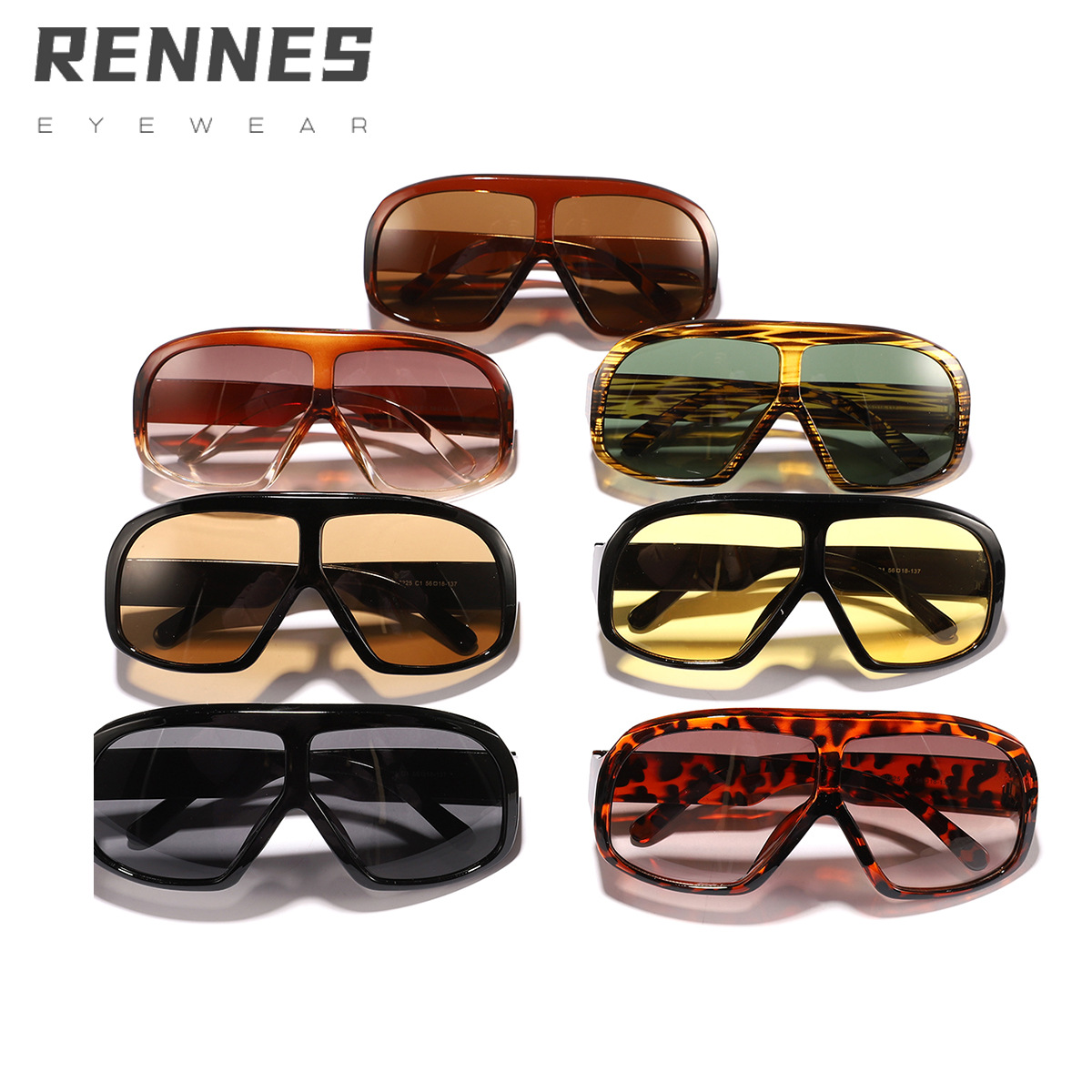 2025 nuevas gafas de sol de montura grande de moda transfronteriza, gafas de sapo de tendencia de todo fósforo europeas y americanas, gafas de sol retro para hombres y mujeres