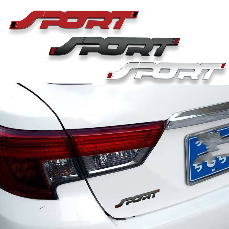 Suitable For Modified Ford SPORT Car Sticker Sports Tail 3D Metal Emblem_voghion.com