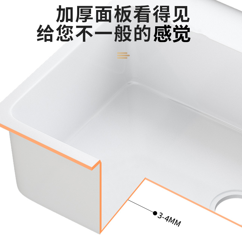 soporte de acero inoxidable lavabo de verduras cocina doble agujero lavabo de piedra de cuarzo lavabo de lavandería lavabo doméstico lavabo de manos