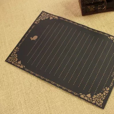 Romántico estilo europeo papel Kraft retro amor carta pareja confesión carta papel simple artístico 3 opciones