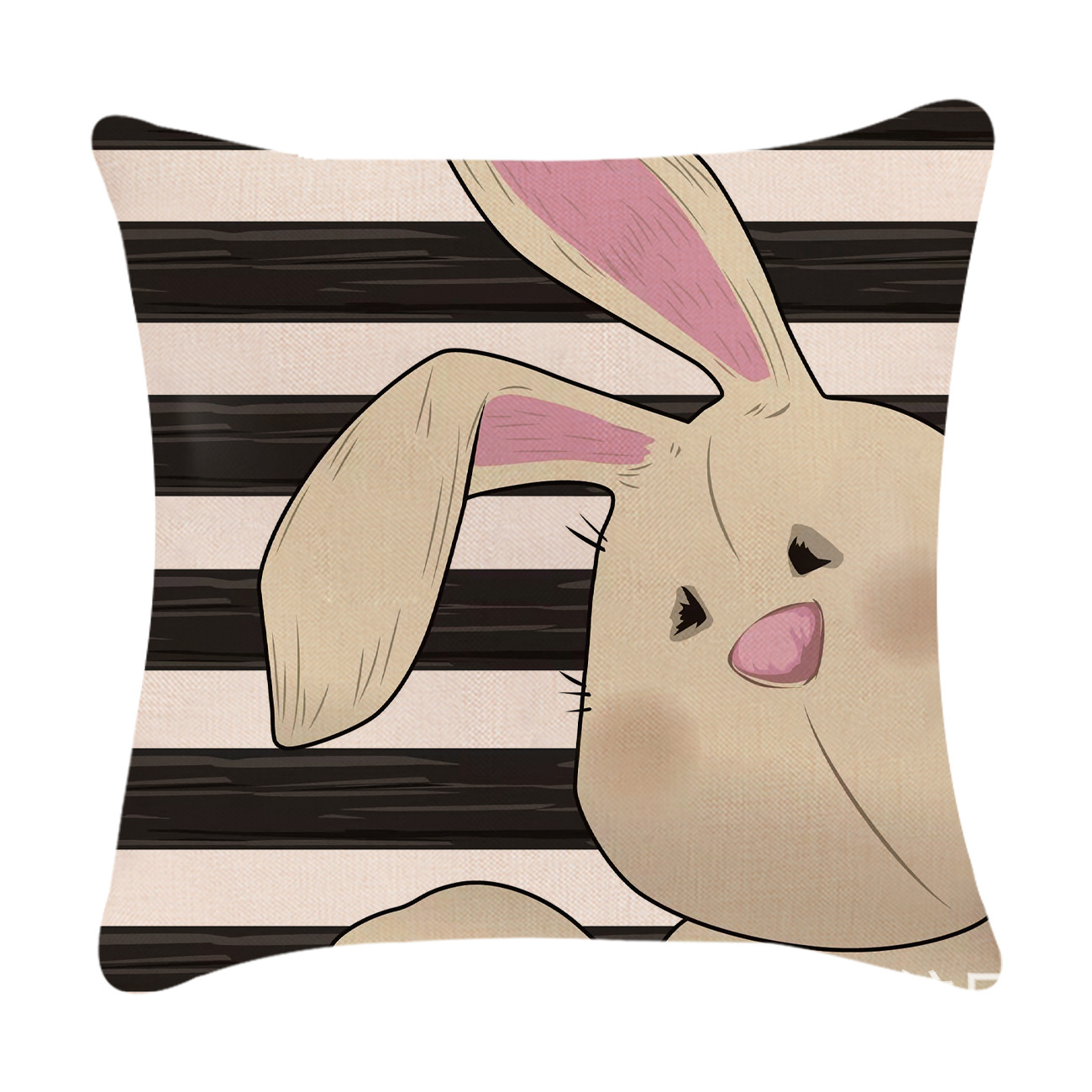 Easter Simple Style Rabbit Letter Linen Pillow Cases Couch & Sofa Decor display picture 6