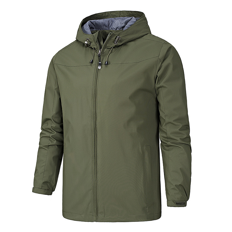 Spring, Autumn, and Winter Charge Thin Hooded Windbreaker Windproond Waterproof Outdoor Men's Tactical Soft Shell Coat_voghion.com