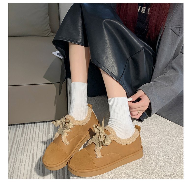 Women’s Suede Ankle Boots With Thick Soft Sole For Autumn Winter_voghion.com