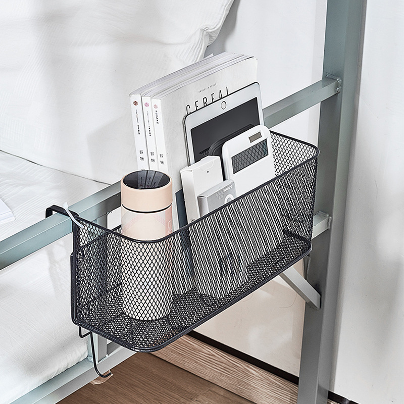 Shelves and hanging baskets for storing items, hanging beds, school bags, stationery, dormitory storage baskets, campus life magic tool