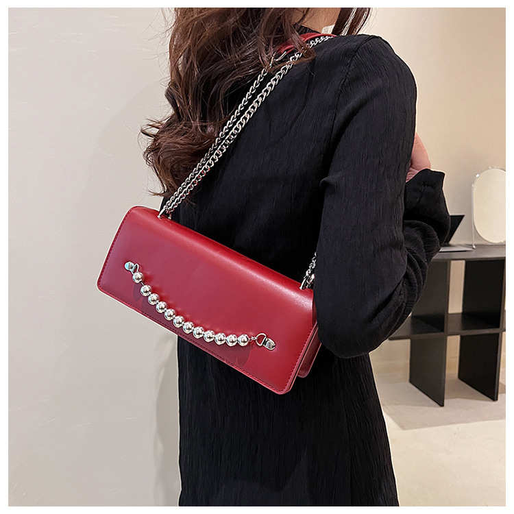 Women's Small Pu Leather Solid Color Streetwear Zipper Crossbody Bag display picture 4