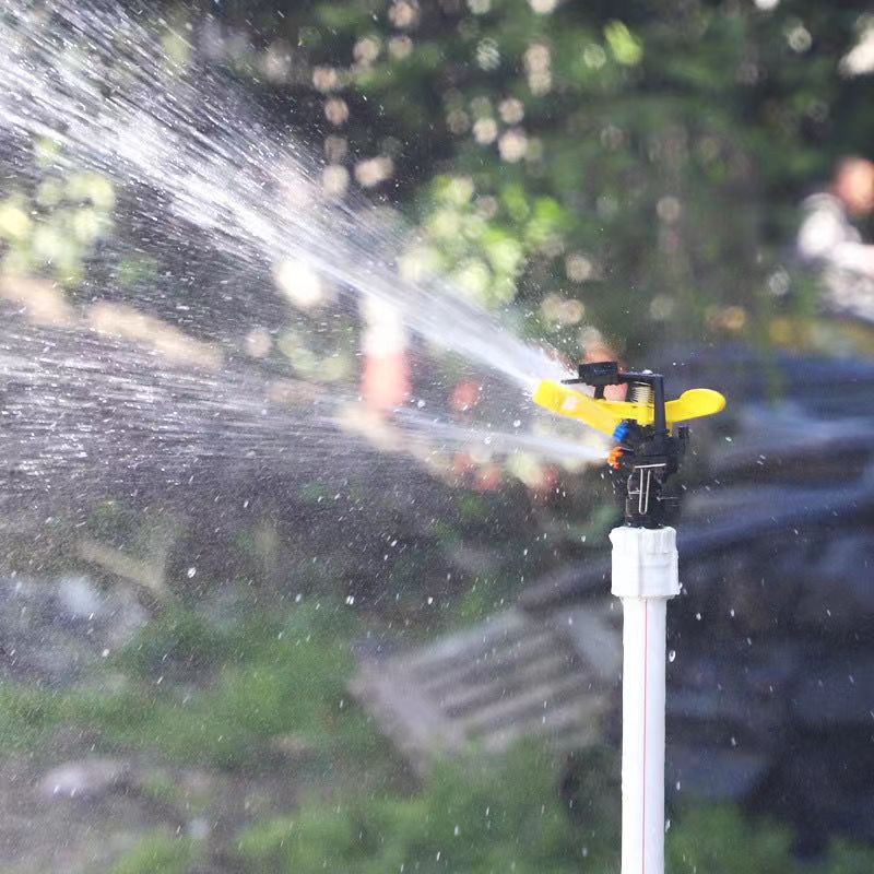 4 puntos ajustable rociador de brazo basculante de plástico rociador giratorio automático riego de jardín artefacto riego de jardín rociador