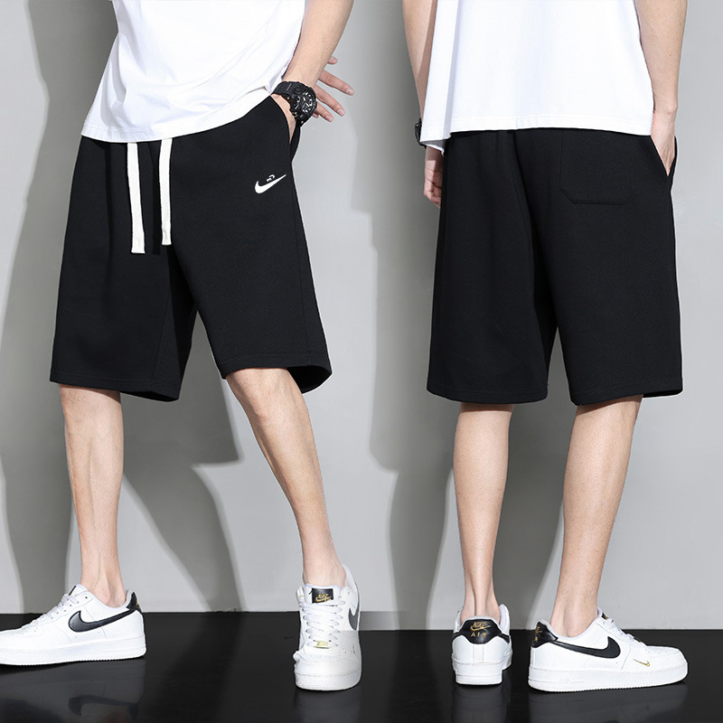 Summer Loose Ice Silk Thin Men's Pants Shorts Casual Sports String Youth Pants Breathable Trendy Pants