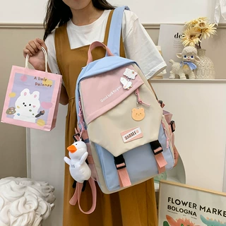 中小学生书包初中高中生双肩包女大容量外出电脑包男2021新款背包