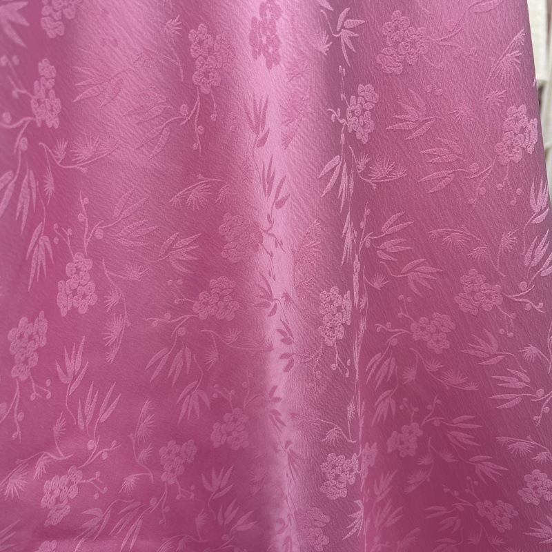 现货国风提花面料 汉服旗袍新中式国风仿醋酸缎纹连衣裙上衣 面料