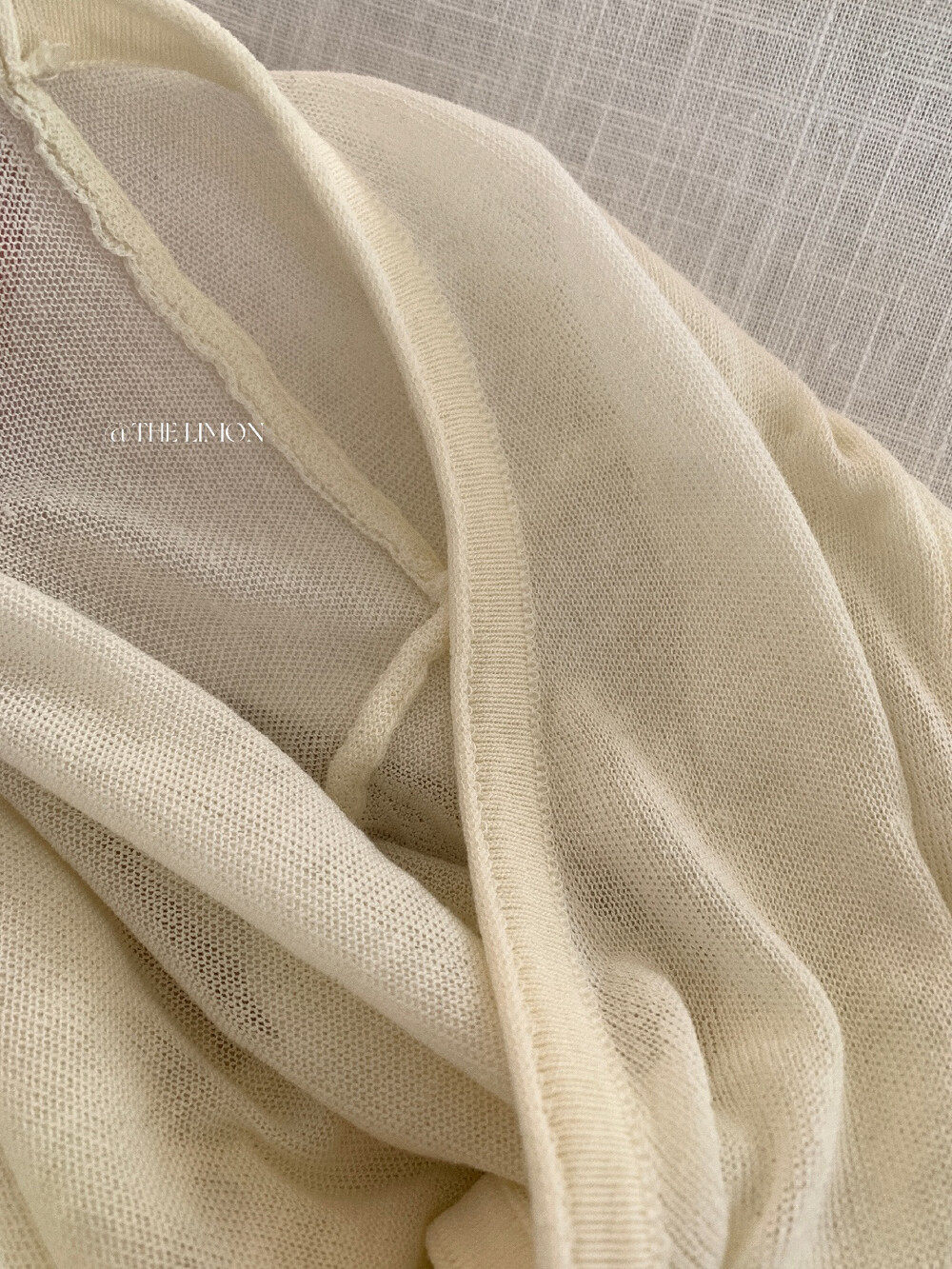 Áo khoác cardigan V-neck dệt kim sợi tencel linen chống nắng mỏng nhẹ xuân hè — Đỏ thẫm, Xám cacbon, xám đậm, trắng ngà chi tiết 10