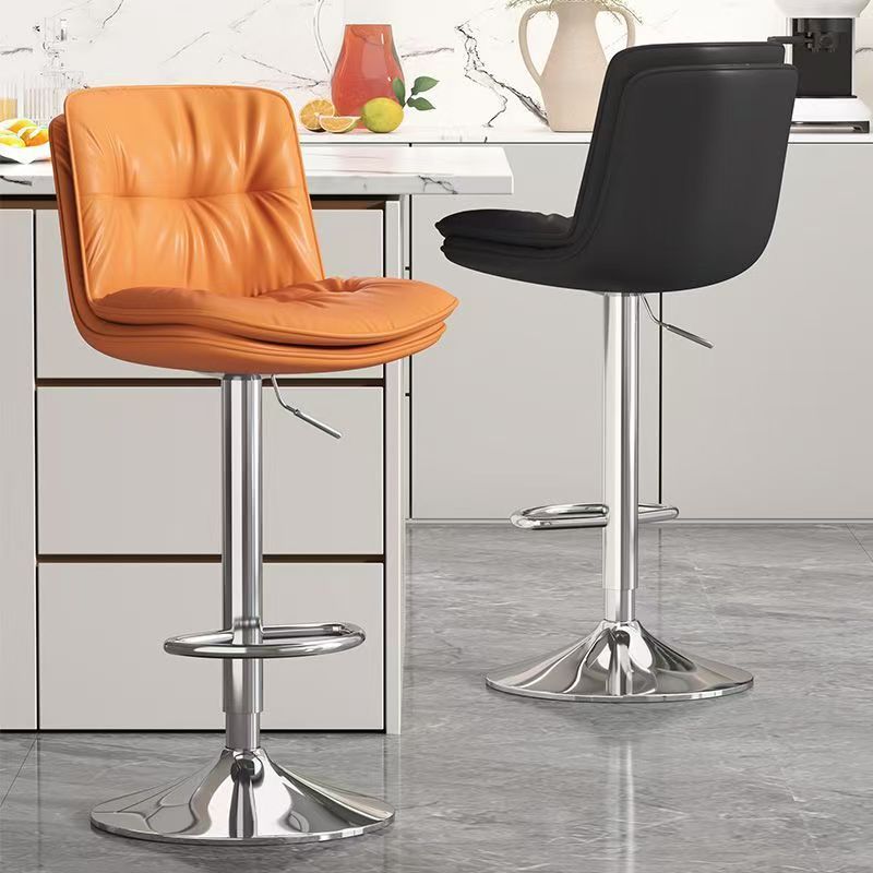 Bar Chair for Home Use, High Stool with Adjustable Height, Backrest Chair, Front Desk Cashier Bar Stool, High Stool, Light Luxury Bar Chair