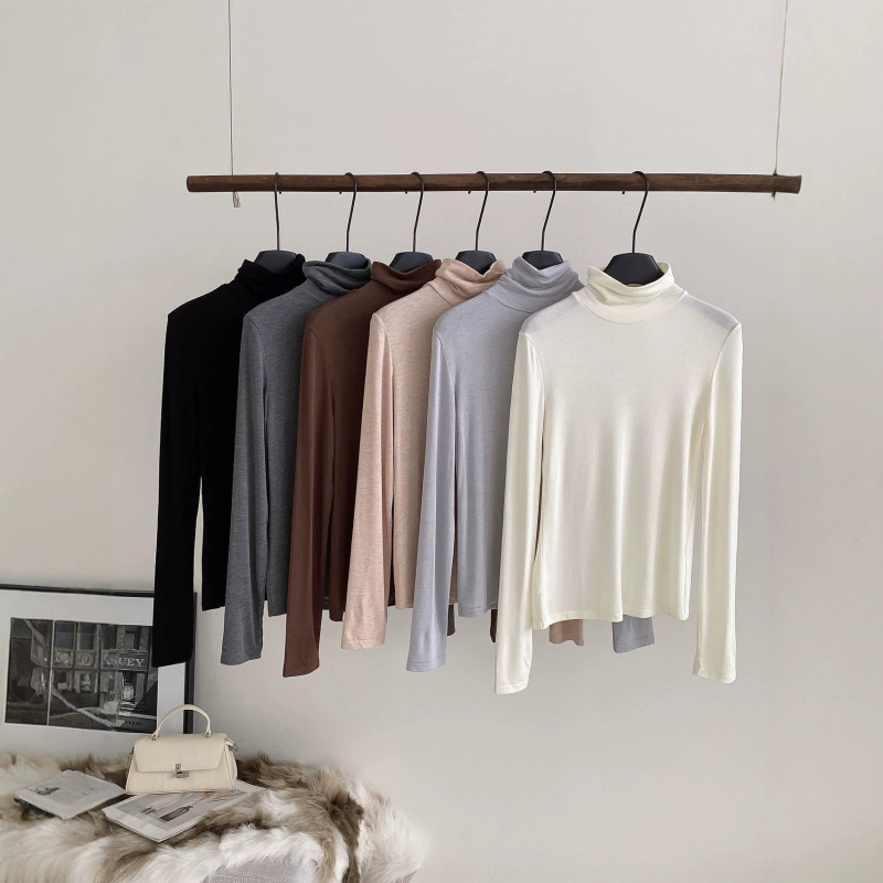Modal Tencel Cashmere Turtleneck Women's Autumn Winter Slim Fit Skin-Friendly Long Sleeve Pullover Sweater Modal Tencel Cashmere Turtleneck Women's Autumn Winter Slim Fit Skin-Friendly Long Sleeve Pullover Sweater