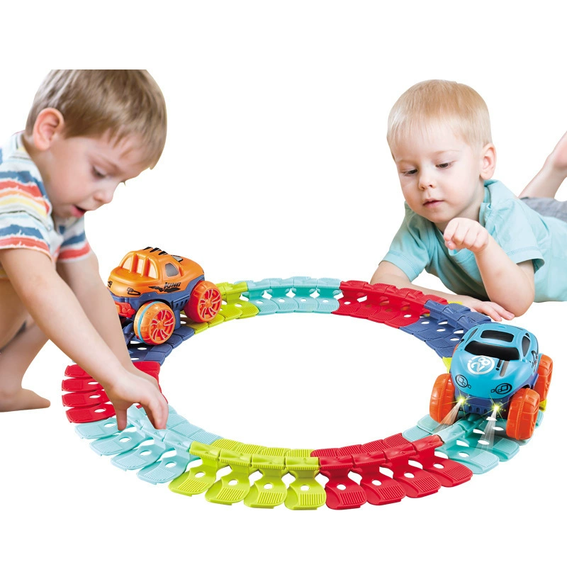 Roller coaster from soft rubber railed, electric subway, variable train, toy, (Cross-border trading), handmade