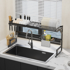 亞馬遜廚房水槽置物架多功能洗碗架子水池放碗碟盤收納碗架瀝水架