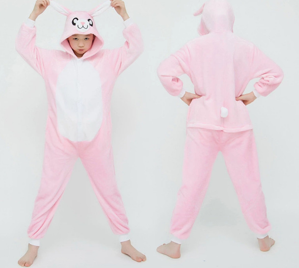 FUENTE Fábrica al por mayor pareja niños de dibujos animados animal de una sola pieza pijamas de franela Otoño e Invierno engrosada dinosaurio cálido