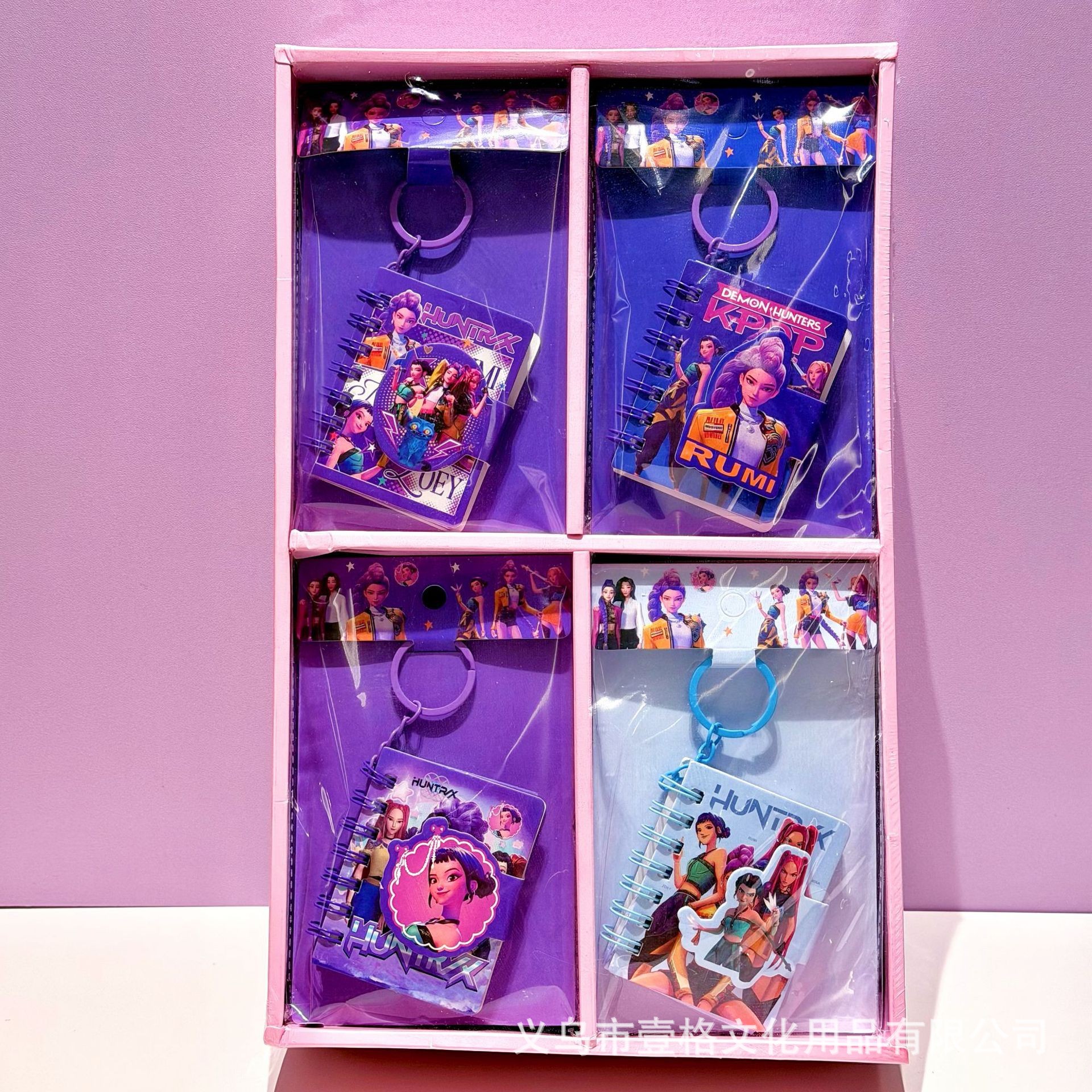 Cartoon transfronterizo KPOP Caza de brujas llavero cuaderno creativo para estudiantes mini cuaderno portátil