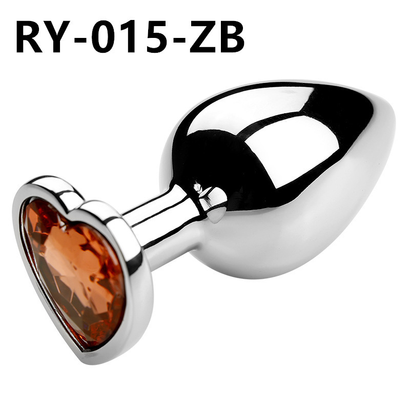Corazón de metal plug anal back patio para usar artículos sexuales dilatadores coquetear al por mayor SM artículos sexuales para adultos
