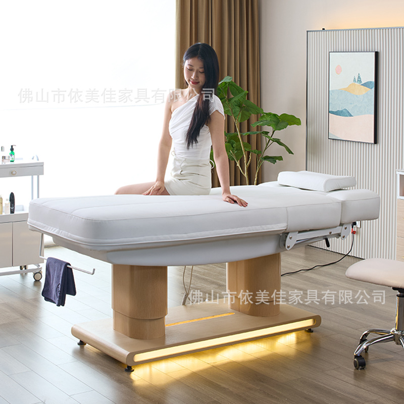 Cama de belleza eléctrica, cama de calefacción, elevación eléctrica, elevación eléctrica, gestión de la piel, cabeza de cama, cama de masaje spa, cama de fisioterapia, cama de micro-reformación