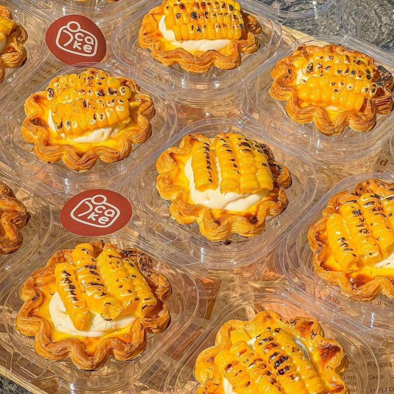 ゴールデンコーンエッグタルト包装箱透明増粘ブリスターボックスシングル/ツーパック2エッグタルトマフィンカップ包装箱|undefined