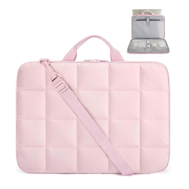 Amazon Hot Selling Laptop Bag Computer Handbag Fluffy Computer Bag with Shoulder Strap with Handle