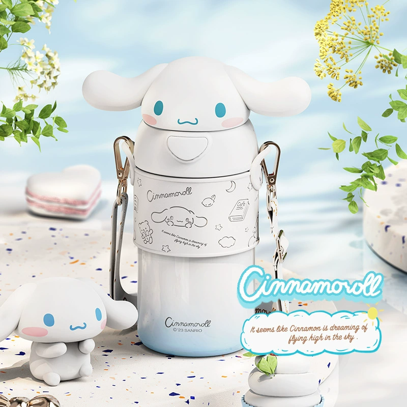 Стеклянная бутылка для детской косметики Sanrio и кукольный дизайн 560 мл – 7 вариантов цвета от X&W
