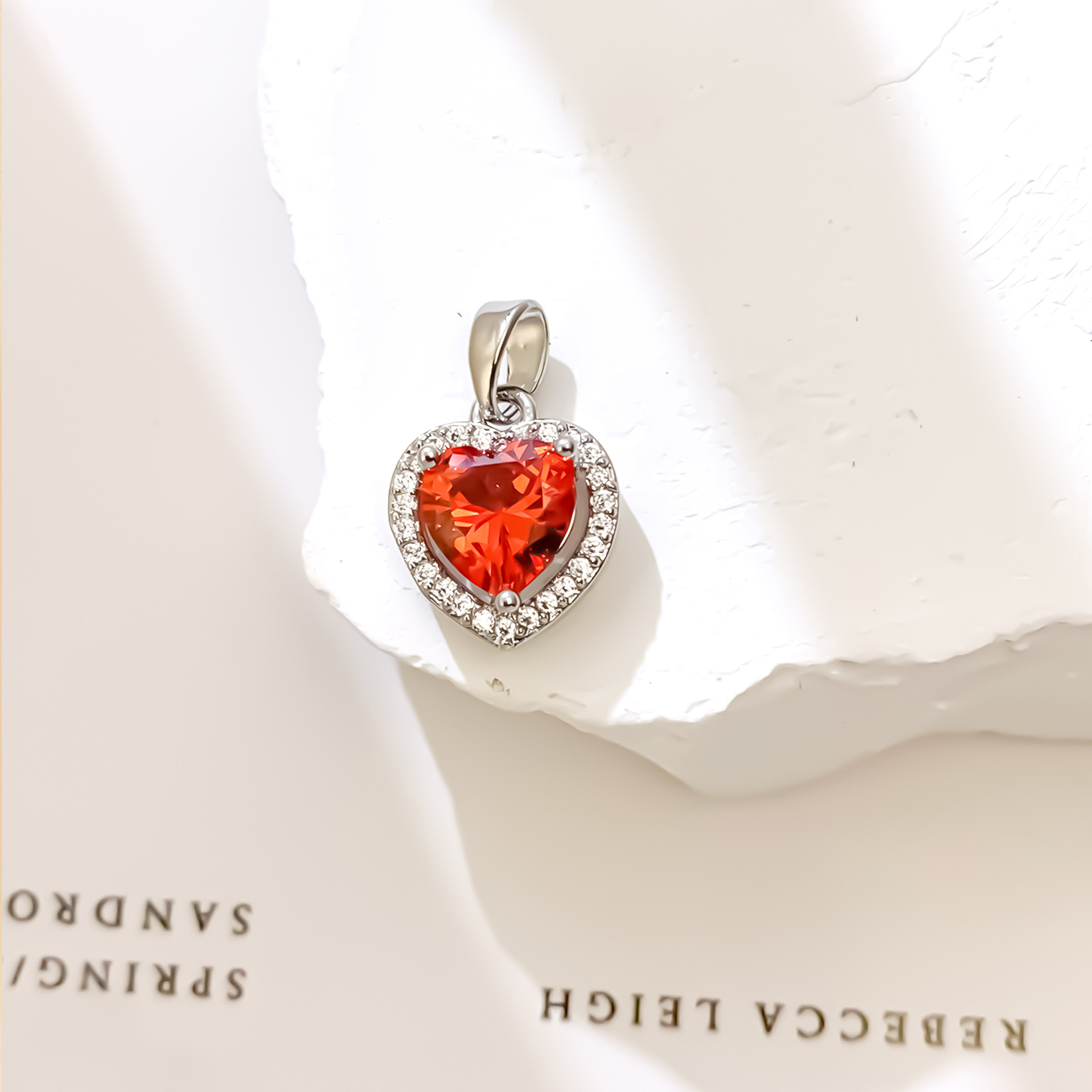 XL728 오렌지 러브 펜던트 실버