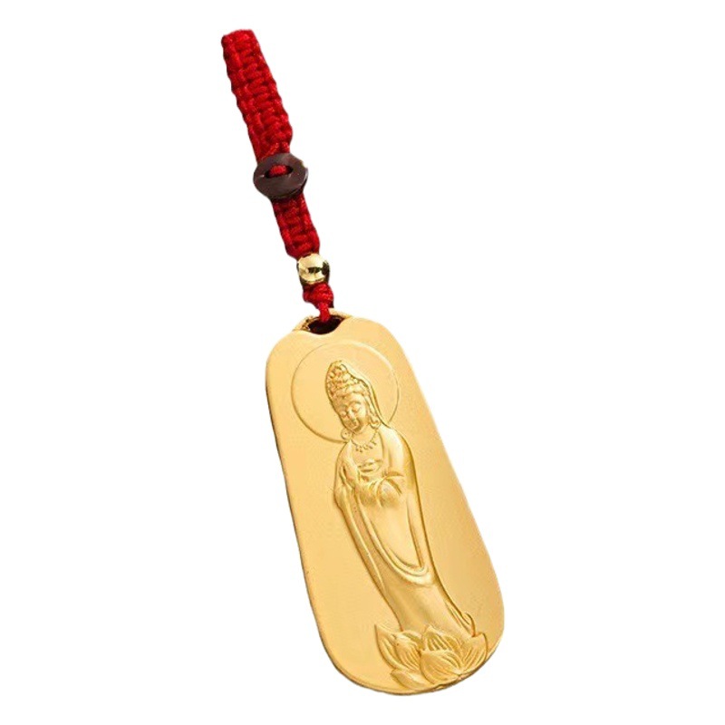 Genuine goods Vietnam sand gold pendant pendant lucky Guanyin pendant men's artificial gold long-time non-fading counter men's and women's