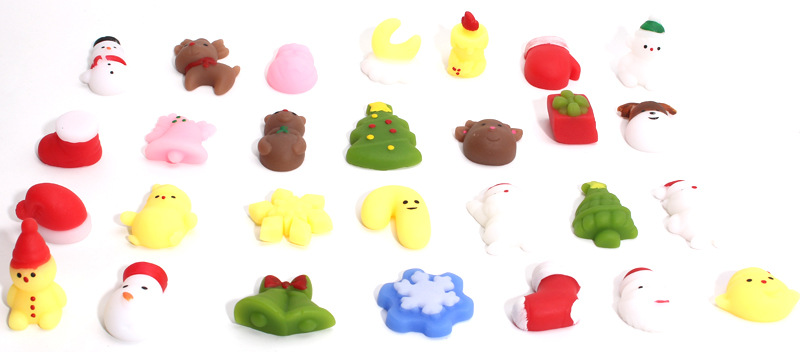 Cute Style Christmas Cute Christmas Tree Santa Claus Snowman Tpr Party Supplies Party Favors