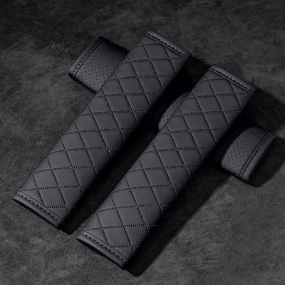 Lambskin Plaid Shoulder Pads, Wear-Resistant Seat belt shoulder pad