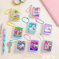 Mini transparent cartoon PVC photo album Korean version girl 2-inch photo card storage album student photo card collection card album