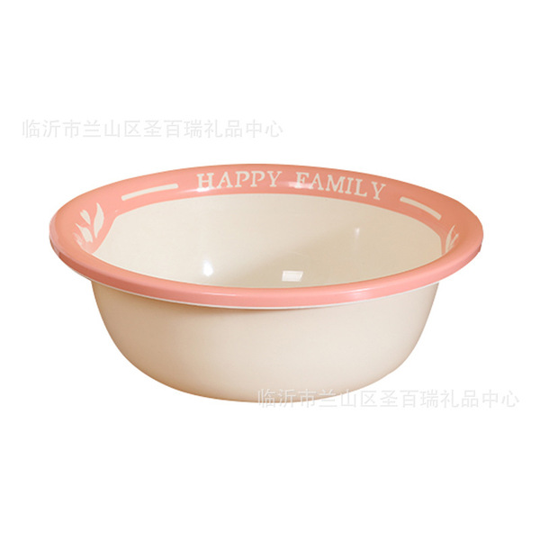 two-color plastic washbasin for home use for students for laundry