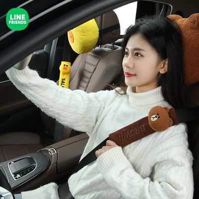 Seat belt shoulder pad: Accessories High-End Cute Cartoon