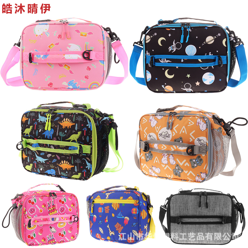 Cross-Border New Insulated Bag Portable Lunch Bag Children's Cold Insulated Ice Bag Insulated Bag Folding Student Cartoon Lunch Box Bag