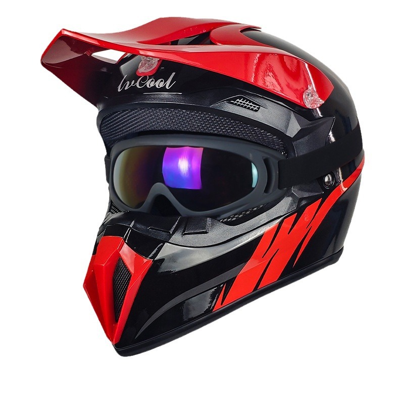 Casco de kart certificado DOT transfronterizo para adultos carreras todoterreno casco completo motocicleta ATV casco completo personalizado