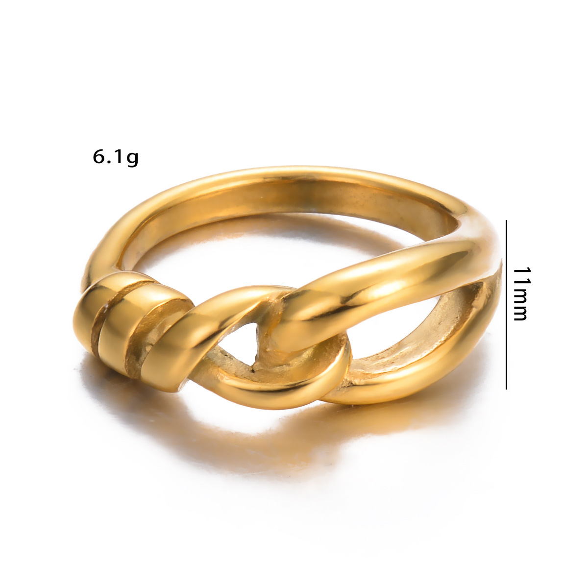 Simple Style Geometric Stainless Steel Plating Rings display picture 3
