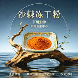 沙棘冻干粉 水溶 新疆沙棘 全果冻沙棘果粉 百川 速溶可压片