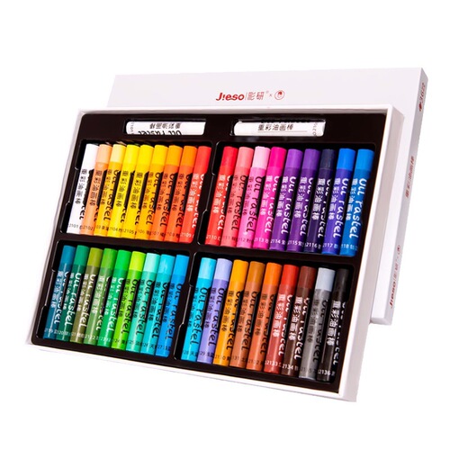 Colorful Art Heavy Body Oil Pastels Wholesale White Box Extra Soft Set Soft Wax crayons White 36 Colors Water-based Macaron Colors