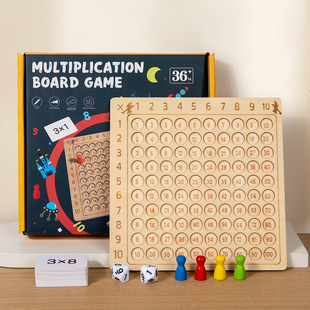 Amazon Hot Sale 99 Multiplication Table Children's Early Education Puzzle 99 Multiplication Table Primary School Multiplication Game Board