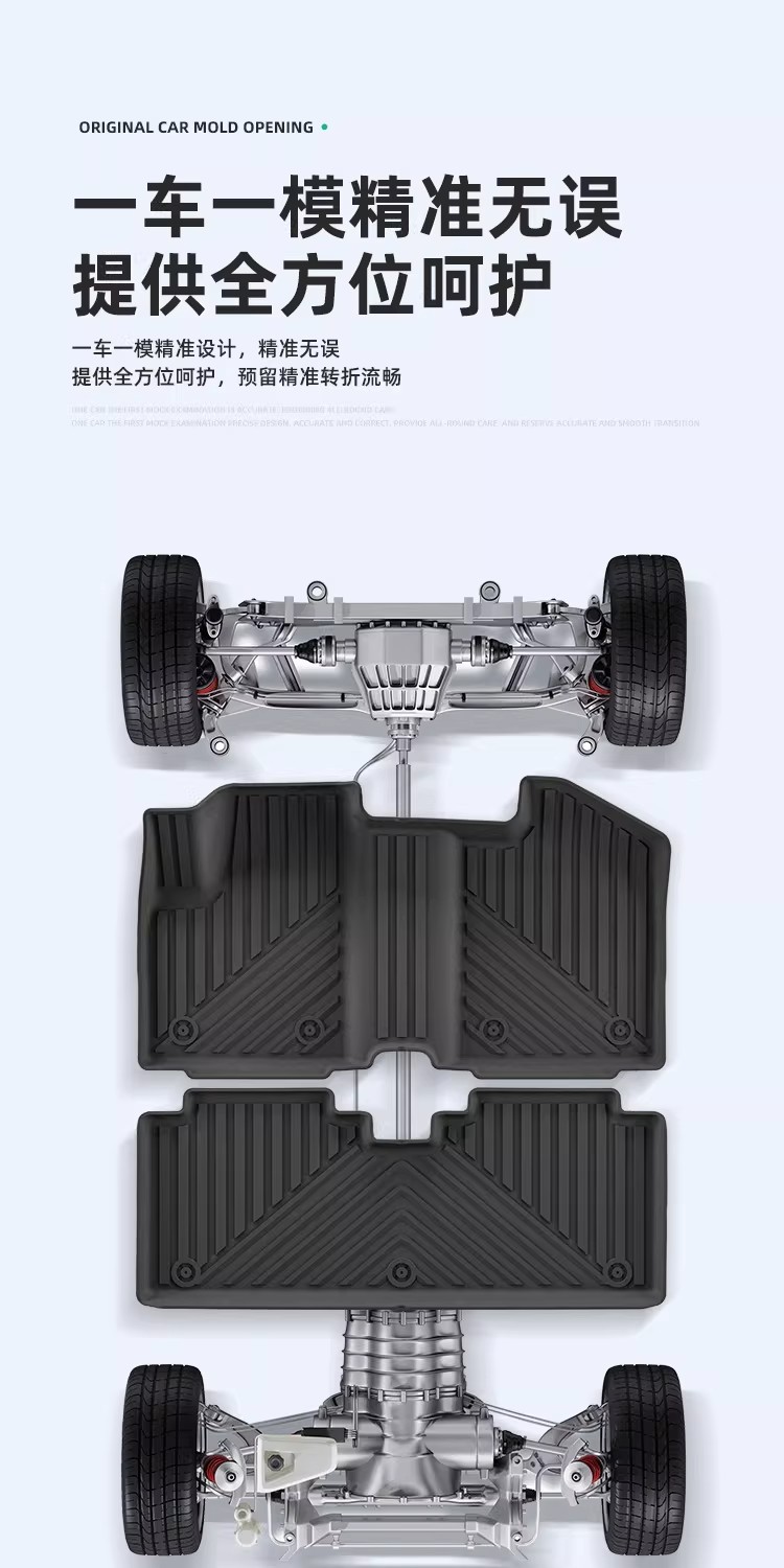 Suitable for 25-26 Models of Chery Icar V23 Car-Specific Tpe Floor Mats, Trunk Mat, and Backrest Cushion