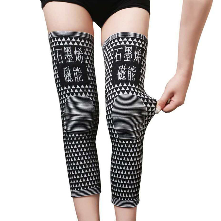 新款长款石墨烯磁性护膝运动保暖能量护腿灯泡实验秋冬男女老寒腿